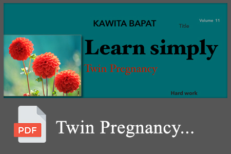 Twin pregnancy.